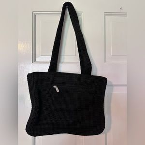 EUC The Sak black crochet shoulder bag. Excellent condition
